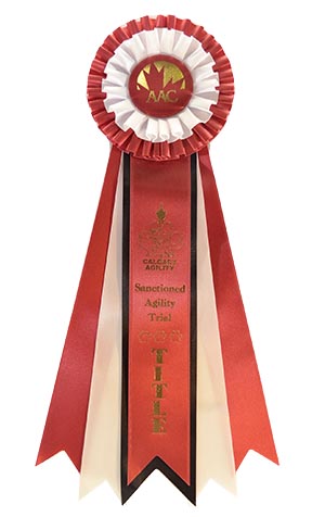 Agility Award Rosette Ribbon